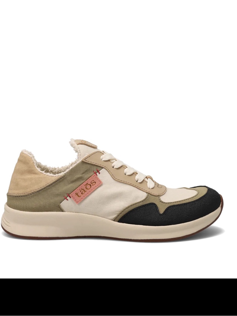 Taos Footwear Beige Olive Black Cream Women's Athletic Sneakers